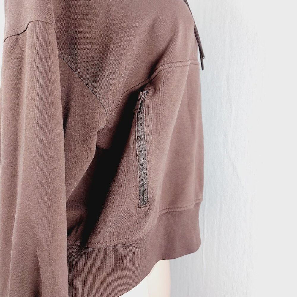 Old Navy Women's Brown Dynamic Fleece Half-Zip Pullover Sweatshirt Size 2X - Picture 6 of 12